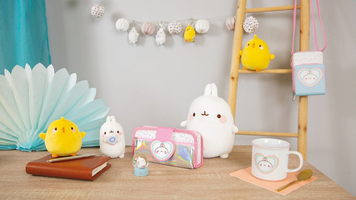 Vrolijke Molang en Piu Piu in pastelkleuren 🌸✨