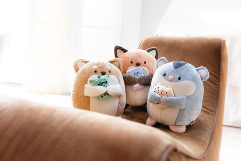 Knuffelbare MyMochi vrienden samen