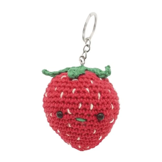 kawaii aardbei tashanger close-up