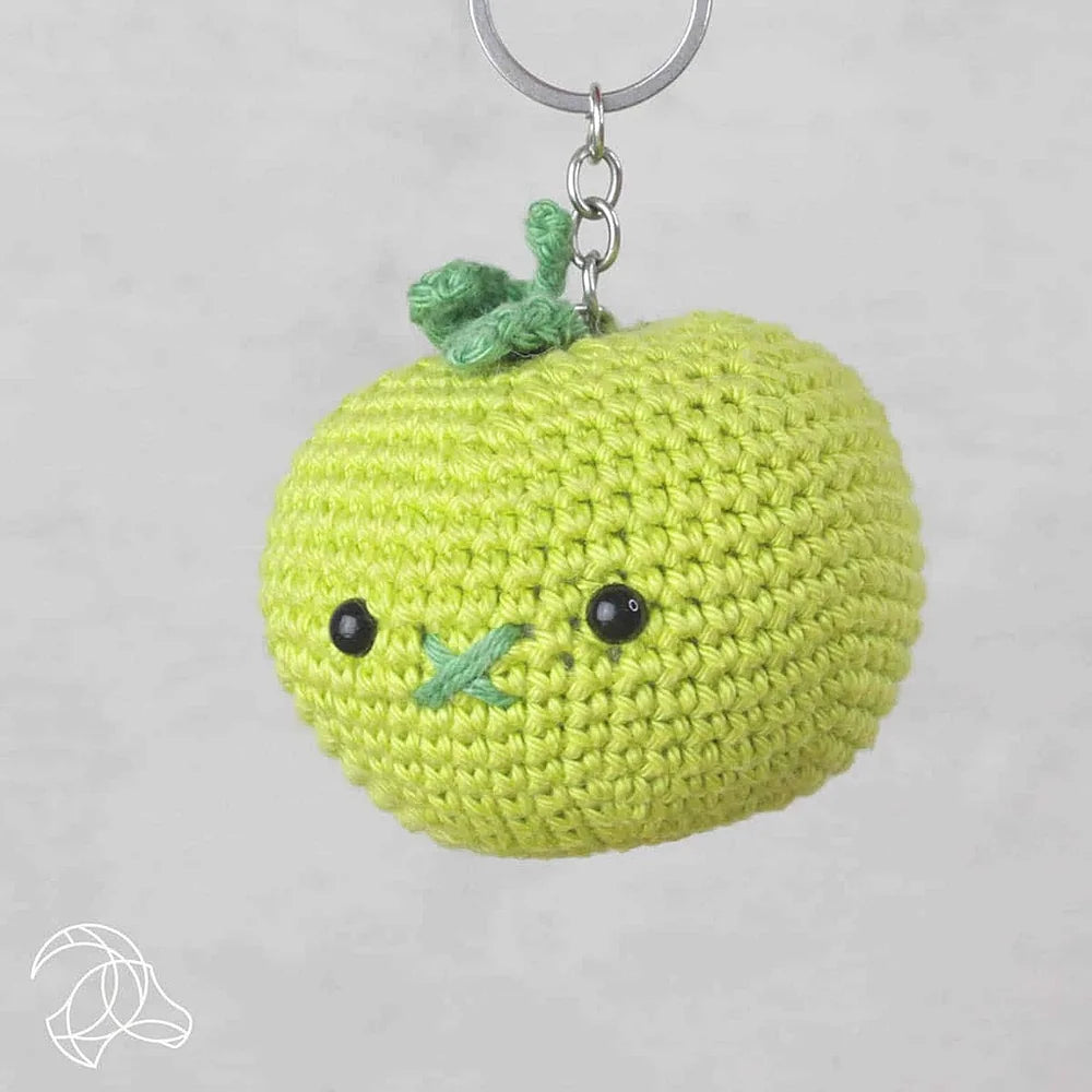 schattig gehaakt appeltje met oogjes