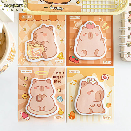 schattig memoblokje met capibara print