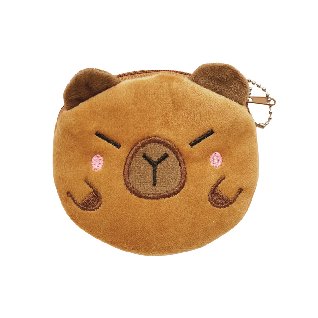 Verlegen capibara portemonnee met schattige blik – kawaii stijl