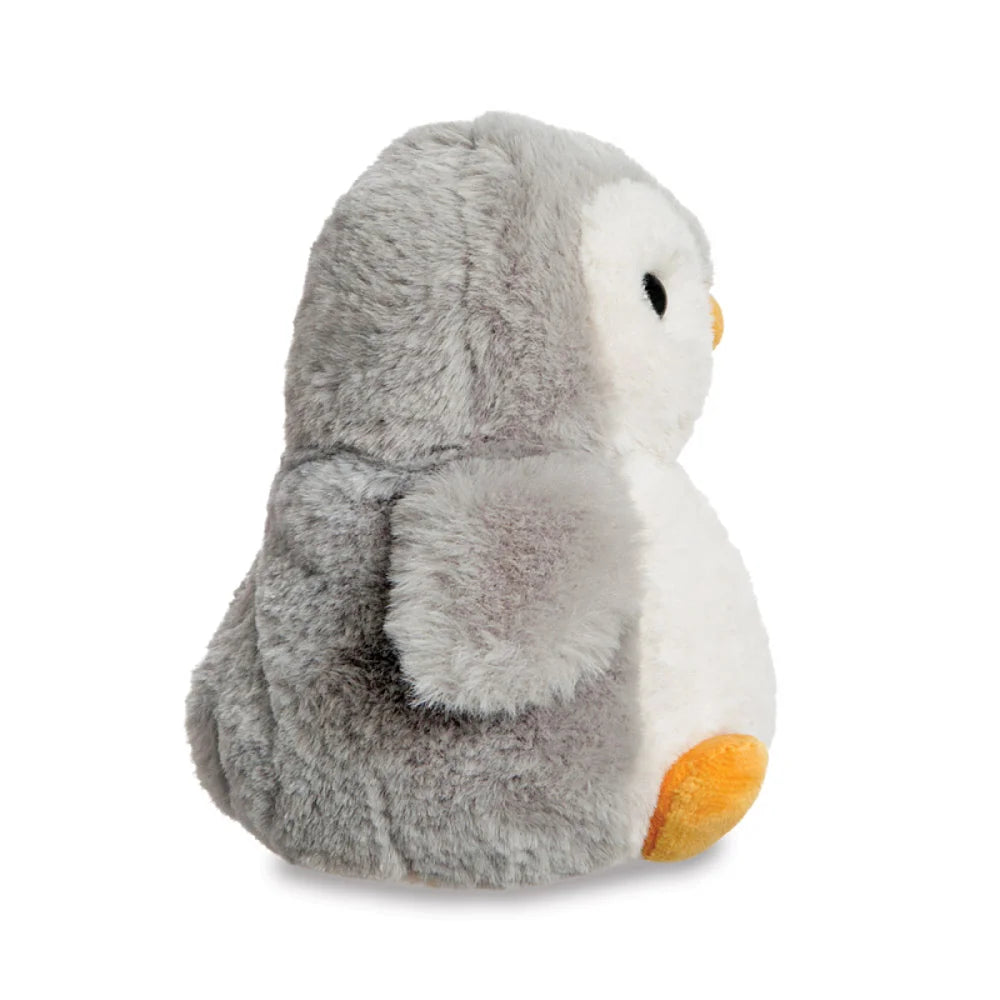 zachte pluche Pickle Penguin met gele accenten