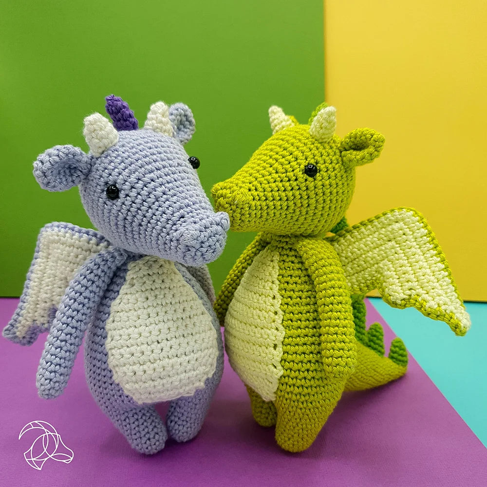 haakpakket hardicraft doris en syl draak knuffels