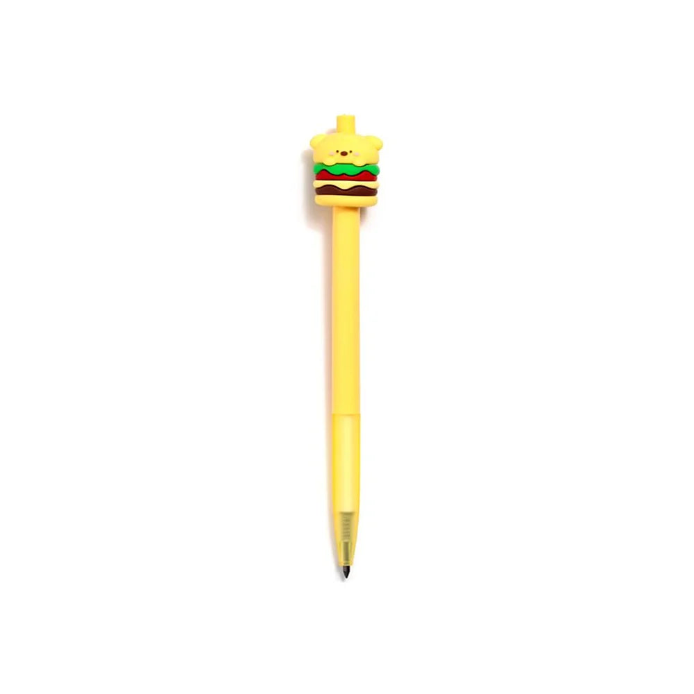 schattig potlood zonder slijpen met beertje als hamburger