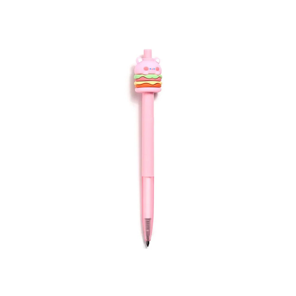 kawaii stationery potlood met varkentje in hamburger outfit