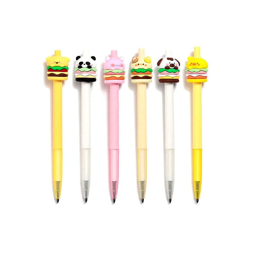 kawaii dierentopper potlood – collectie van 6 varianten