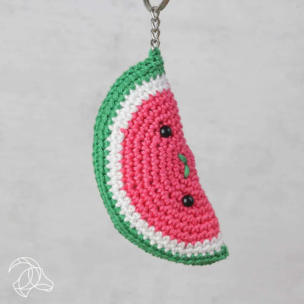 sleutelring en haakwerk in kawaii stijl