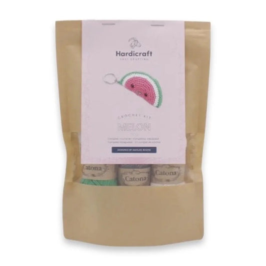 schattig gehaakt watermeloentje met oogjes