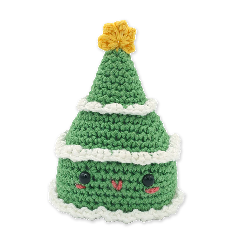 vrolijk gehaakt kerstboompje creatie