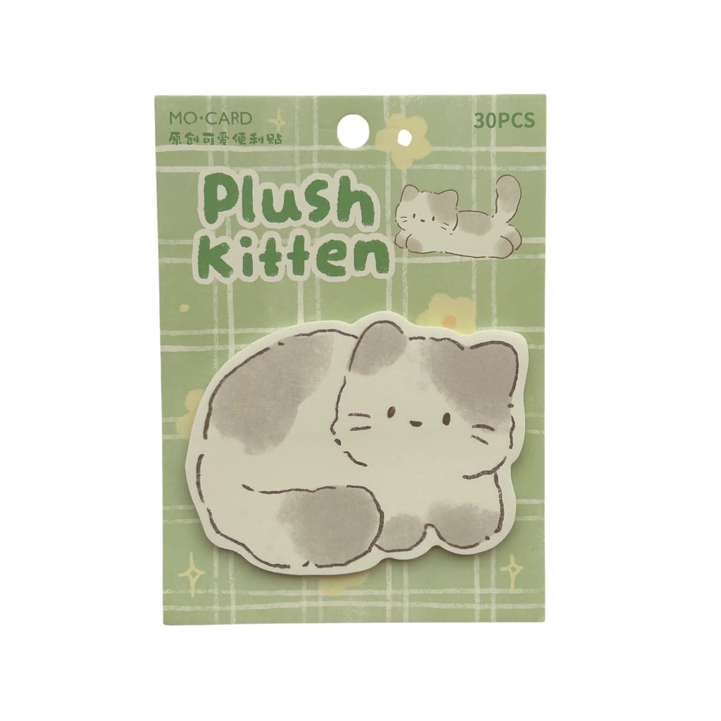 plush kitten memo – fluffy vibes voor je kawaii bureau