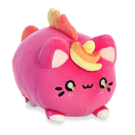 donkerroze meowchi unicorn met gele manen