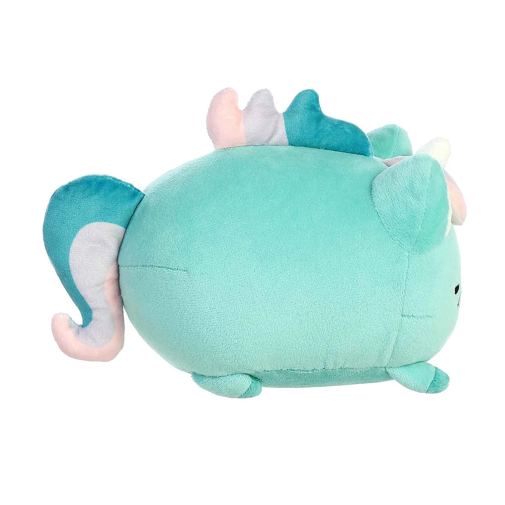 geborduurd gezichtje van de Meowchi unicorn