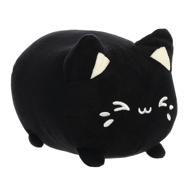 zwarte meowchi knuffel close-up