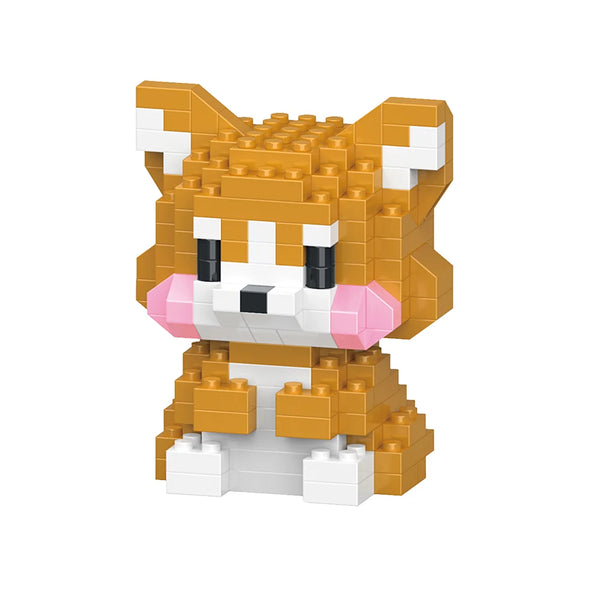 mini bricks corgi in zittende houding