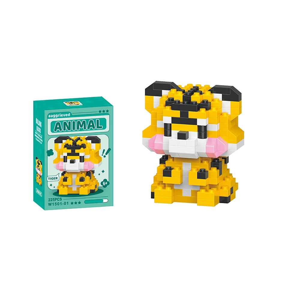 bouwpakket mini tijger met bricks