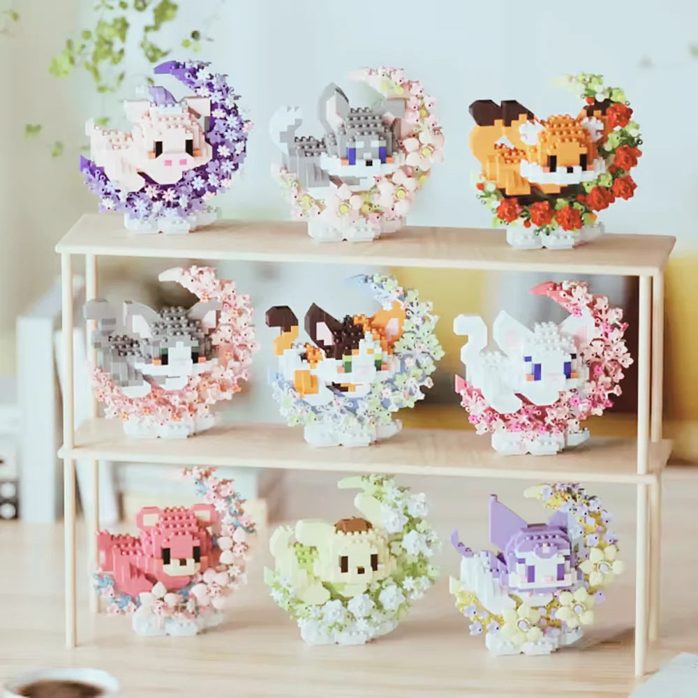 overzicht van bijna alle kawaii cute moon varianten mini bricks