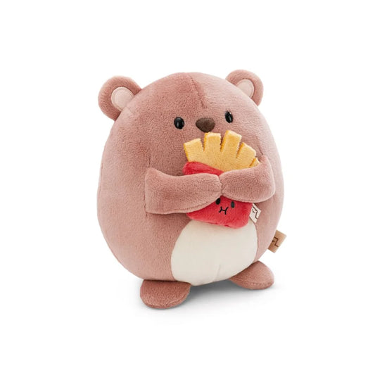 kawaii beertje nomo houdt frietjes vast