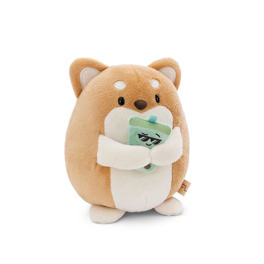 Hiro met groene bubble tea moodi