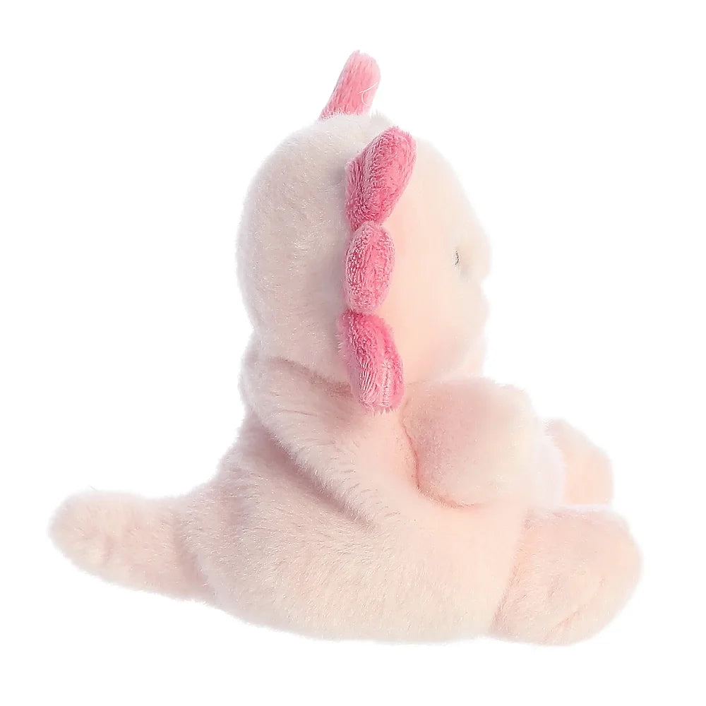 knuffelbare Palm Pals axolotl met fijne details