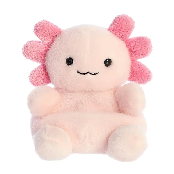 Palm Pals kawaii axolotl knuffel close-up