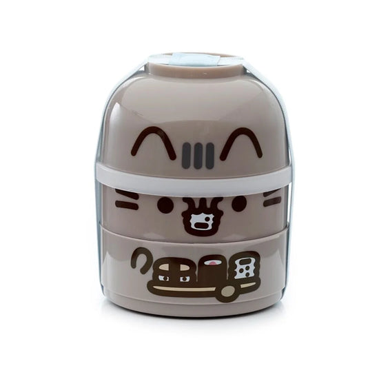 Pusheen bento box met sushi-illustratie 🍣🐱