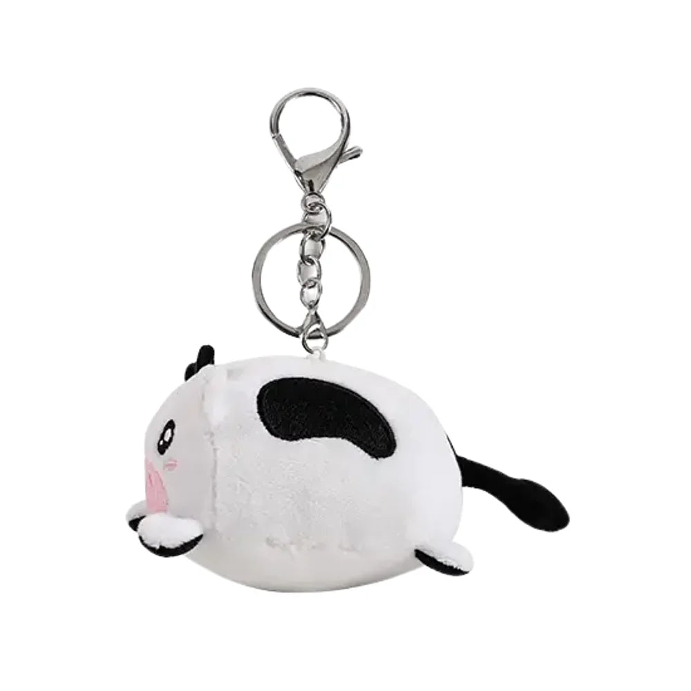 schattige mini pluche koe als sleutelhanger voor kawaii fans