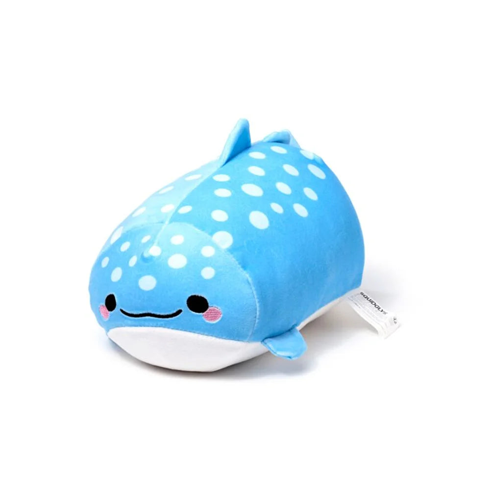 kawaii walvis knuffel op wit bed πποΈ
