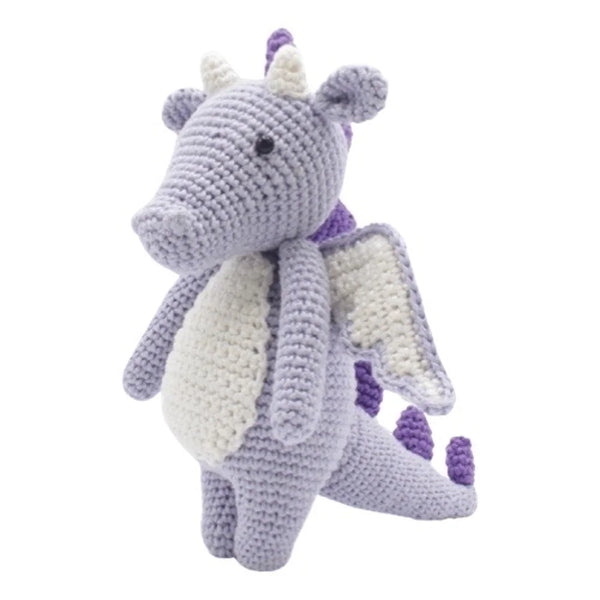 schattig gehaakt draakje syl in kawaii stijl