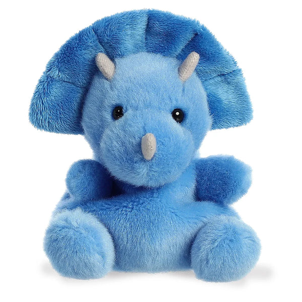 kawaii triceratops knuffel tank close-up
