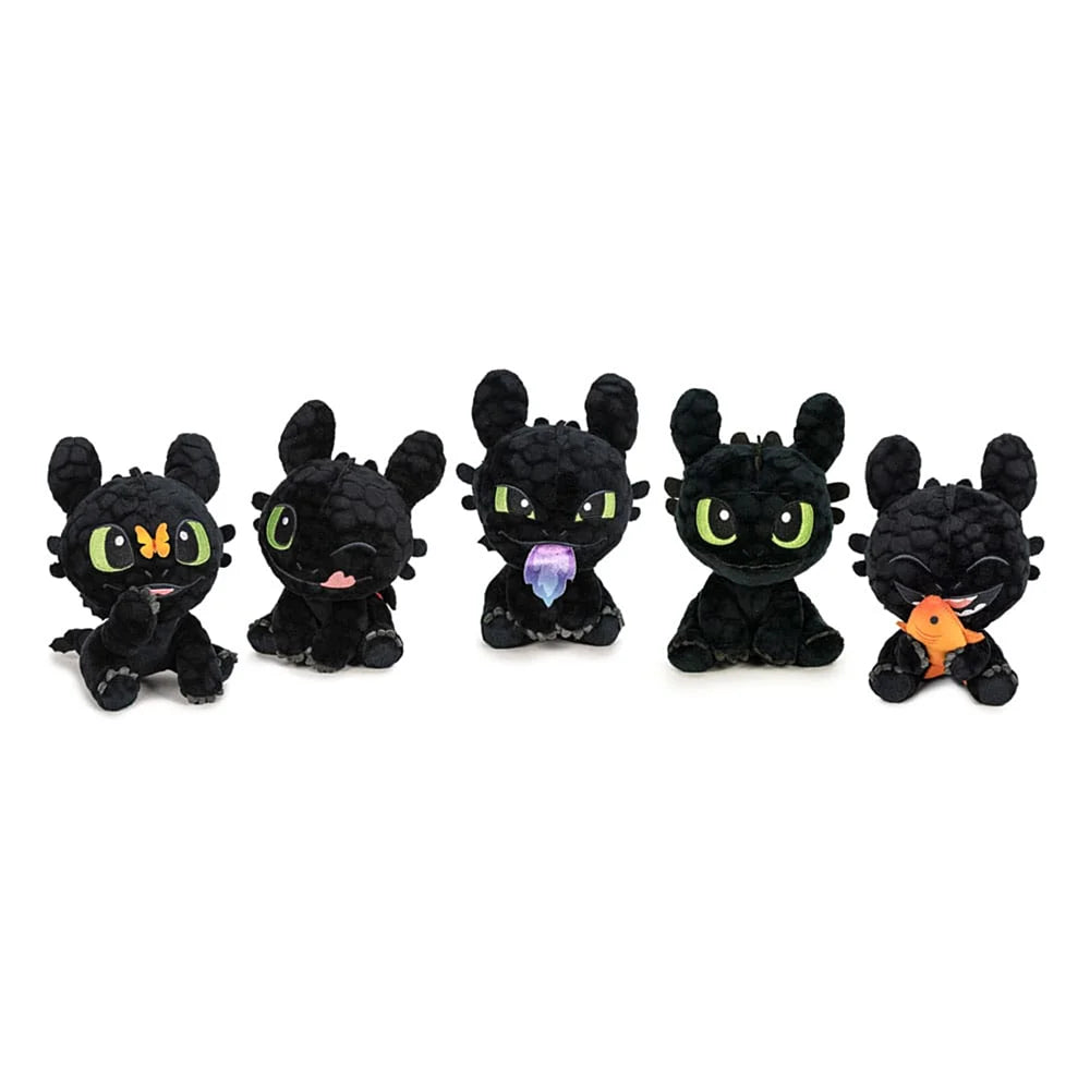zachte toothless knuffel met oogje dicht