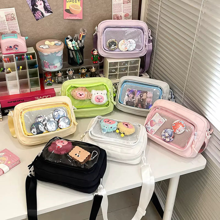 Itabag (痛バッグ) – Japanse fandom tas met venster voor buttons en sleutelhangers