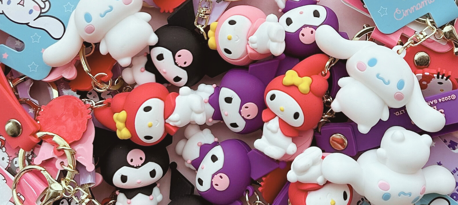 schattige sanrio sleutelhanger hello kitty close-up