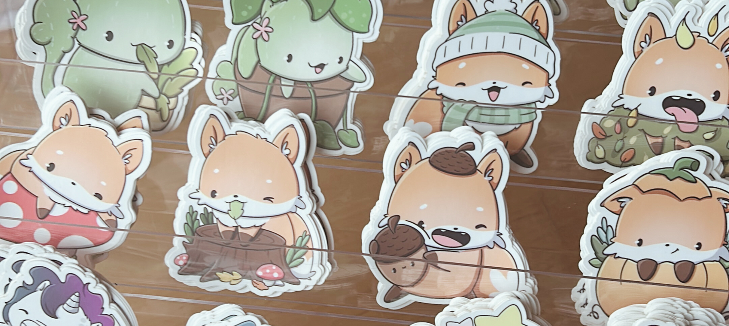 Vrolijke kawaii stickers – Maak alles extra cute! 🌸