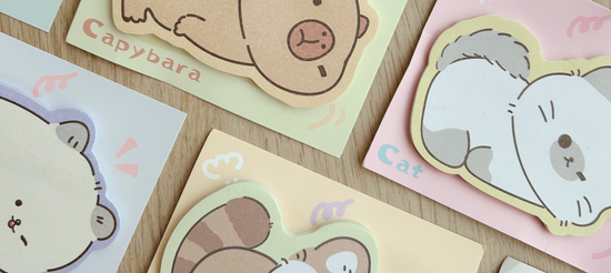 Tear-off sticky notes – Cute & cheerful for notes, reminders, and sweet messages! 🌸📝