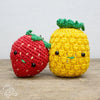 detail van de gehaakte kruin van de ananas
