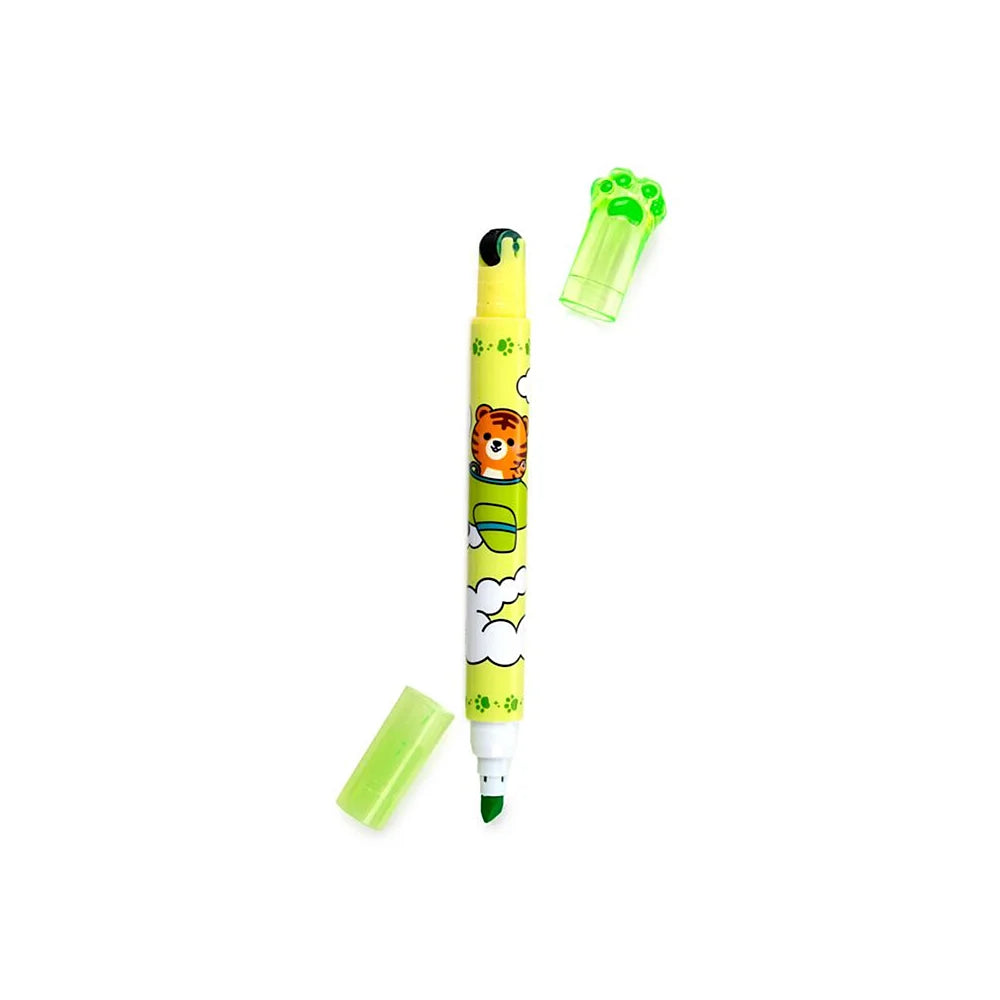 Adoramals highlighter & stempelwiel pen in frisgroen – creatief markeren en decoreren