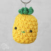 schattige ananas sleutelhanger met veiligheidsogen