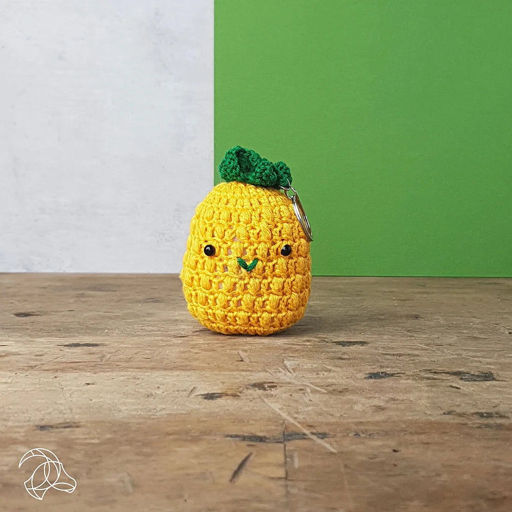 materialen haakpakket ananas sleutelhanger