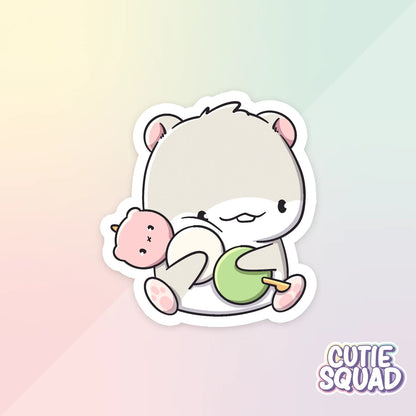 foodie hamsters sticker van cutiesquad met dango