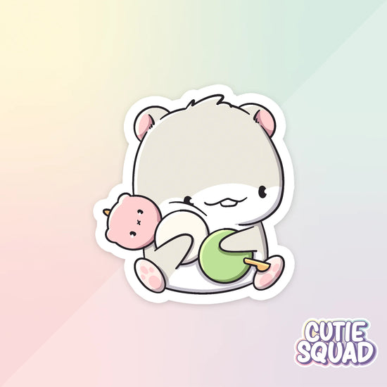 foodie hamsters sticker van cutiesquad met dango