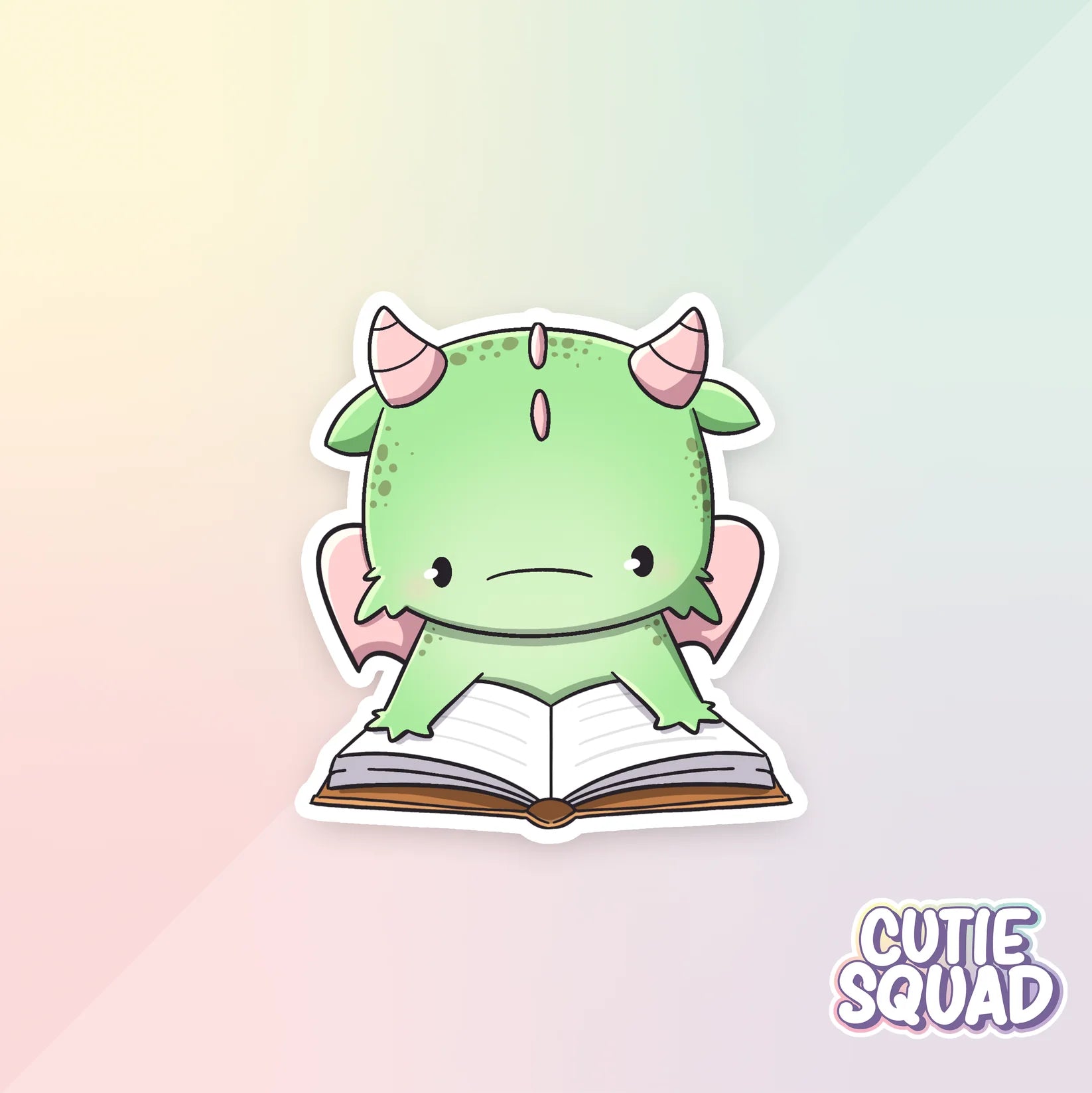 bookdragons sticker van cutiesquad lezens