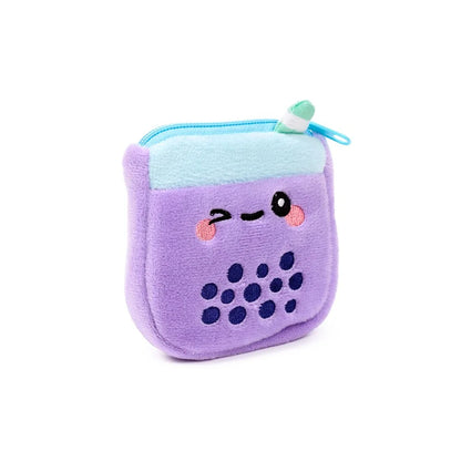 Bubble tea portemonneetje paars – unieke paarse uitvoering, zacht en opvallend