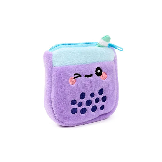 Bubble tea portemonneetje paars – unieke paarse uitvoering, zacht en opvallend