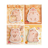 capibara memoblokjes in pastelkleuren