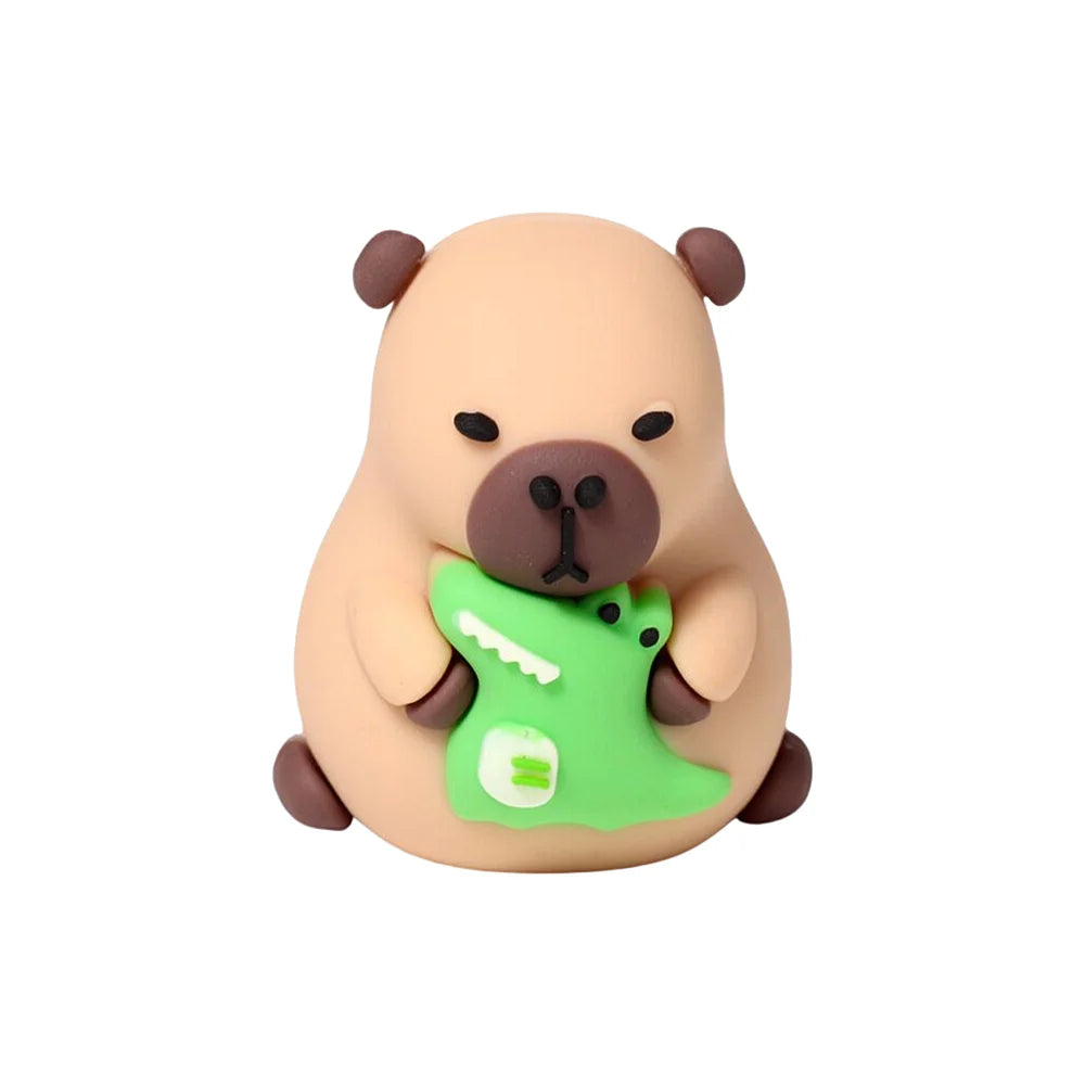 Capibara puntenslijper met krokodil