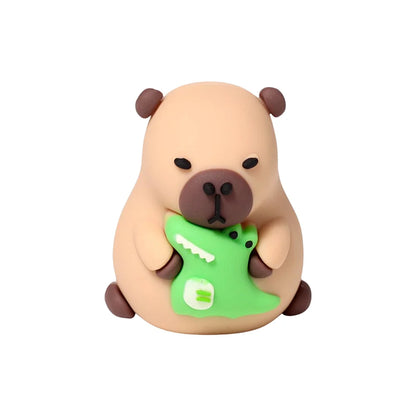 Capibara puntenslijper met krokodil