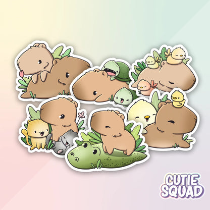 Capybara & friends stickers - Kies je favoriet