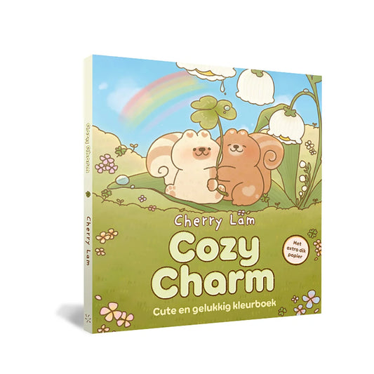 Cozy Charm kleurboek van Cherry Lam – creatief mindfulness kleurboek met dikke pagina’s en schattige illustraties