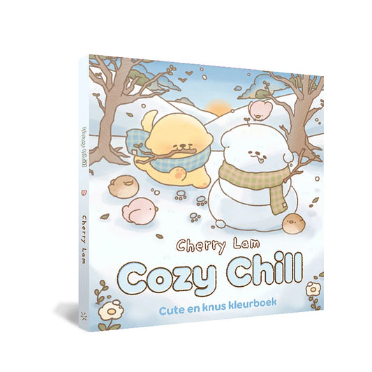 Cozy Chill winter kleurboek van Cherry Lam met extra dik papier en kawaii stijl